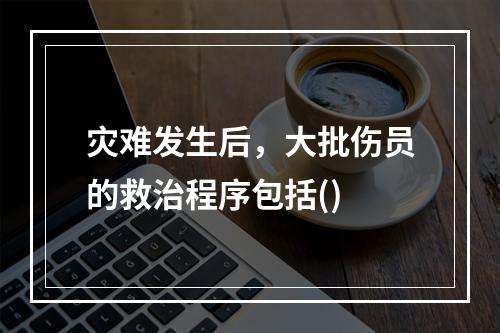 灾难发生后，大批伤员的救治程序包括()