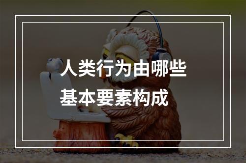 人类行为由哪些基本要素构成