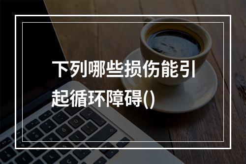 下列哪些损伤能引起循环障碍()