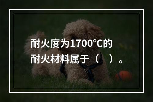 耐火度为1700℃的耐火材料属于（　）。