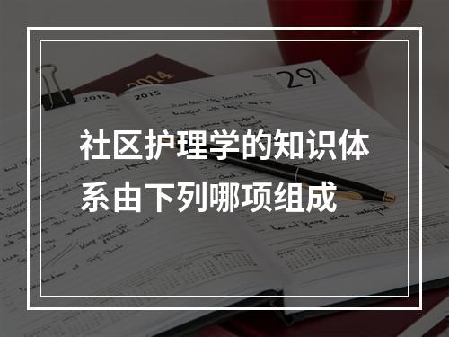 社区护理学的知识体系由下列哪项组成