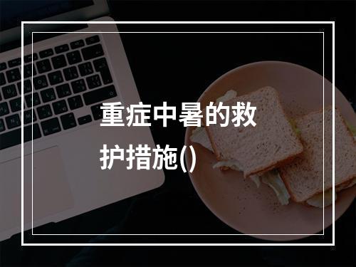 重症中暑的救护措施()