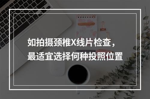 如拍摄颈椎X线片检查，最适宜选择何种投照位置