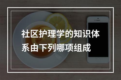 社区护理学的知识体系由下列哪项组成