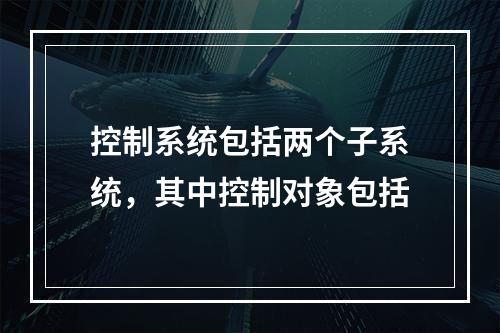 控制系统包括两个子系统，其中控制对象包括