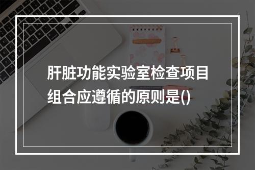 肝脏功能实验室检查项目组合应遵循的原则是()