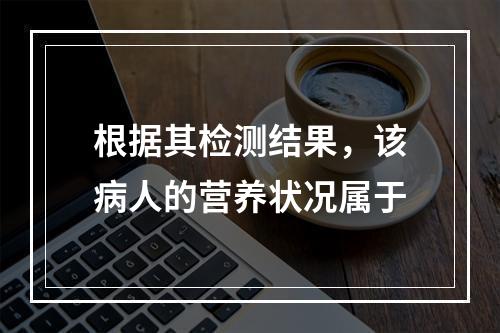 根据其检测结果，该病人的营养状况属于