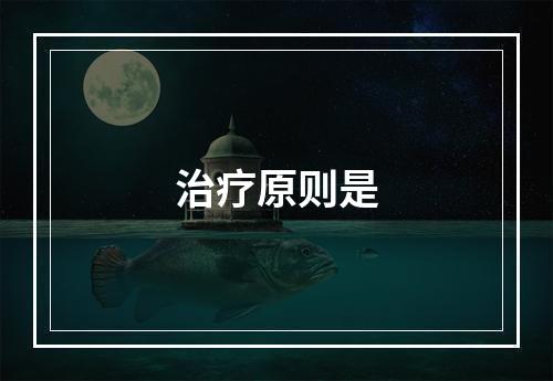 治疗原则是