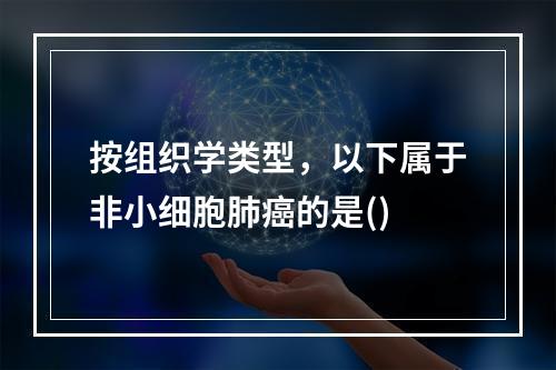 按组织学类型，以下属于非小细胞肺癌的是()