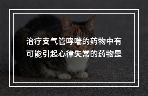 治疗支气管哮喘的药物中有可能引起心律失常的药物是