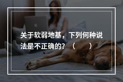 关于软弱地基，下列何种说法是不正确的？（　　）