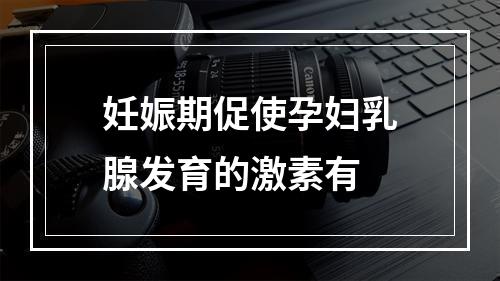 妊娠期促使孕妇乳腺发育的激素有