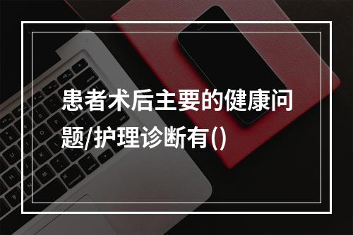 患者术后主要的健康问题/护理诊断有()