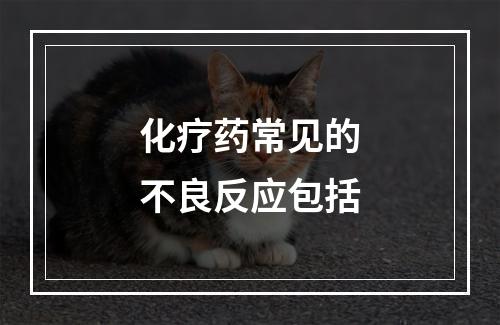 化疗药常见的不良反应包括