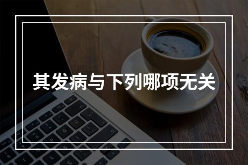 其发病与下列哪项无关