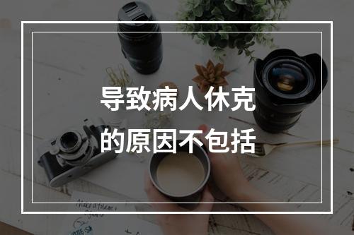 导致病人休克的原因不包括