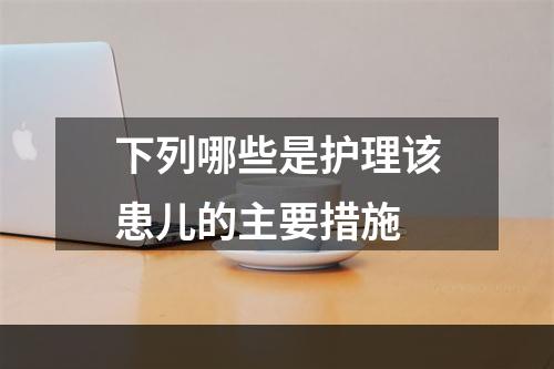 下列哪些是护理该患儿的主要措施