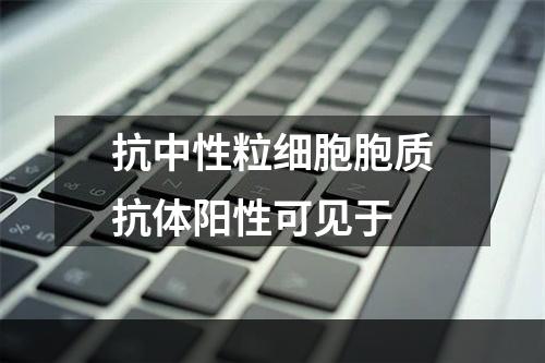 抗中性粒细胞胞质抗体阳性可见于