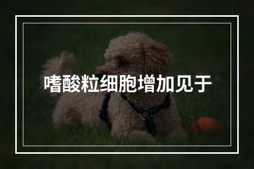 嗜酸粒细胞增加见于