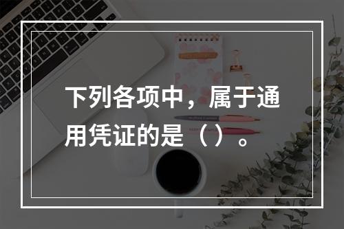 下列各项中，属于通用凭证的是（ ）。