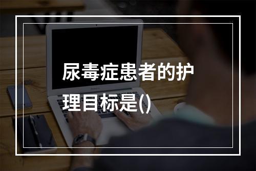 尿毒症患者的护理目标是()