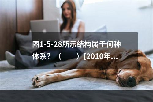 图1-5-28所示结构属于何种体系？（　　）[2010年真