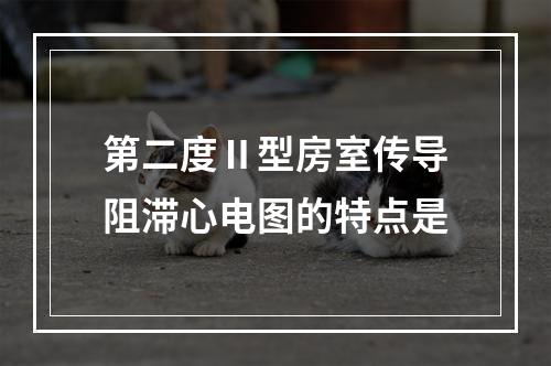 第二度Ⅱ型房室传导阻滞心电图的特点是