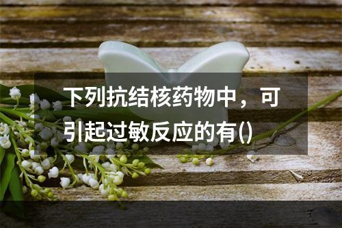 下列抗结核药物中，可引起过敏反应的有()