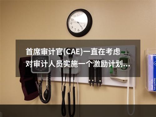 首席审计官(CAE)一直在考虑对审计人员实施一个激励计划。然