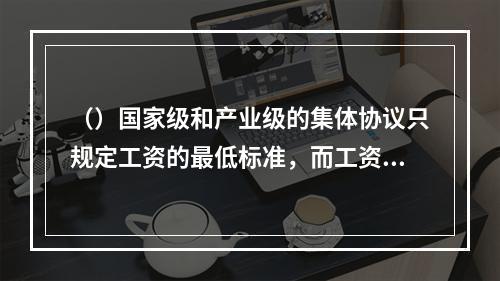 （）国家级和产业级的集体协议只规定工资的最低标准，而工资的增