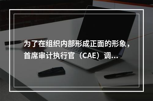 为了在组织内部形成正面的形象，首席审计执行官（CAE）调整了