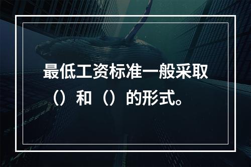 最低工资标准一般采取（）和（）的形式。