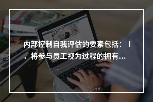 内部控制自我评估的要素包括：Ⅰ．将参与员工视为过程的拥有者；