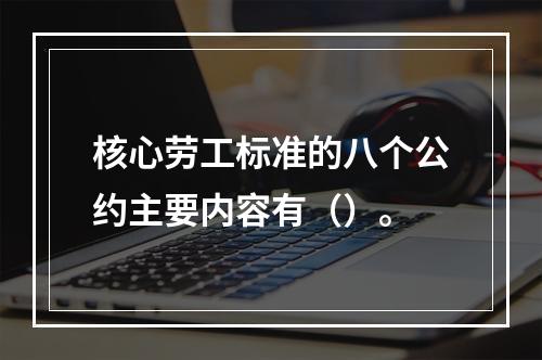 核心劳工标准的八个公约主要内容有（）。