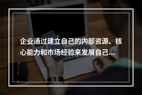 企业通过建立自己的内部资源、核心能力和市场经验来发展自己。对