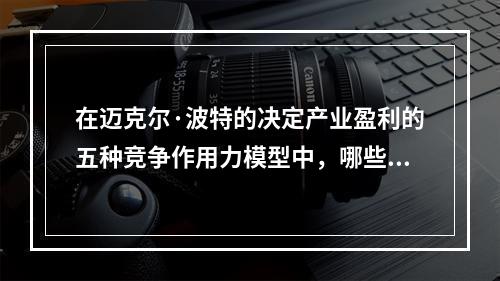 在迈克尔·波特的决定产业盈利的五种竞争作用力模型中，哪些选项