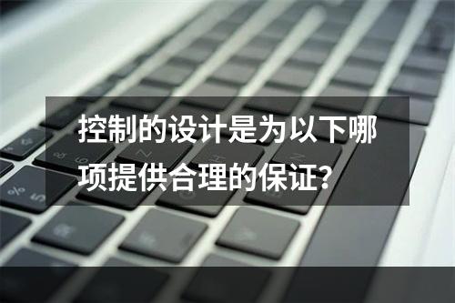 控制的设计是为以下哪项提供合理的保证？