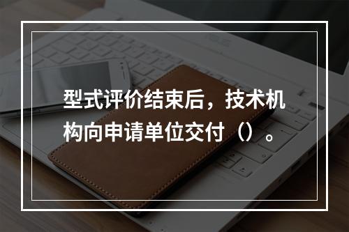 型式评价结束后，技术机构向申请单位交付（）。