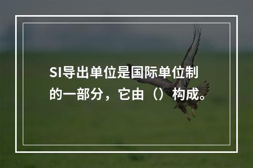 SI导出单位是国际单位制的一部分，它由（）构成。