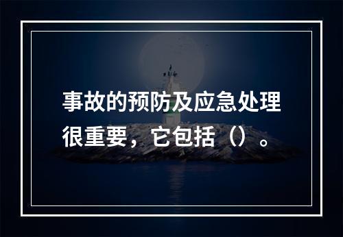 事故的预防及应急处理很重要，它包括（）。