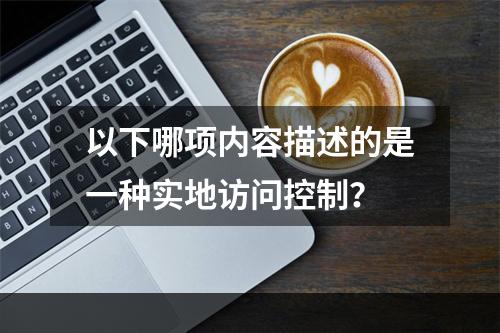 以下哪项内容描述的是一种实地访问控制？