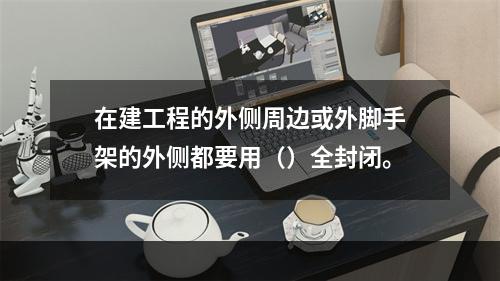 在建工程的外侧周边或外脚手架的外侧都要用（）全封闭。