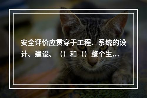 安全评价应贯穿于工程、系统的设计、建设、（）和（）整个生命周