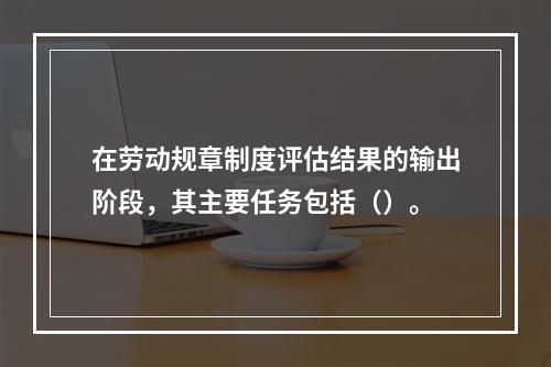 在劳动规章制度评估结果的输出阶段，其主要任务包括（）。