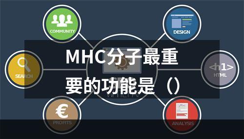 MHC分子最重要的功能是（）