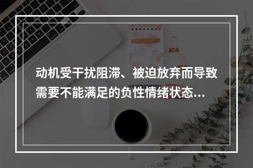 动机受干扰阻滞、被迫放弃而导致需要不能满足的负性情绪状态叫（