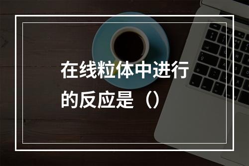 在线粒体中进行的反应是（）