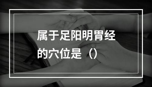 属于足阳明胃经的穴位是（）