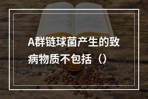 A群链球菌产生的致病物质不包括（）