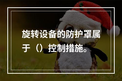 旋转设备的防护罩属于（）控制措施。